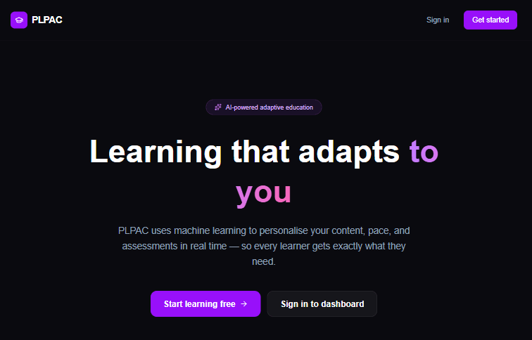 Personal Learning Platform
